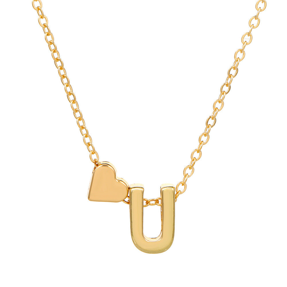 🔥Last Day $9.99📿Tiny Initial Necklaces Heart Letter A-Z