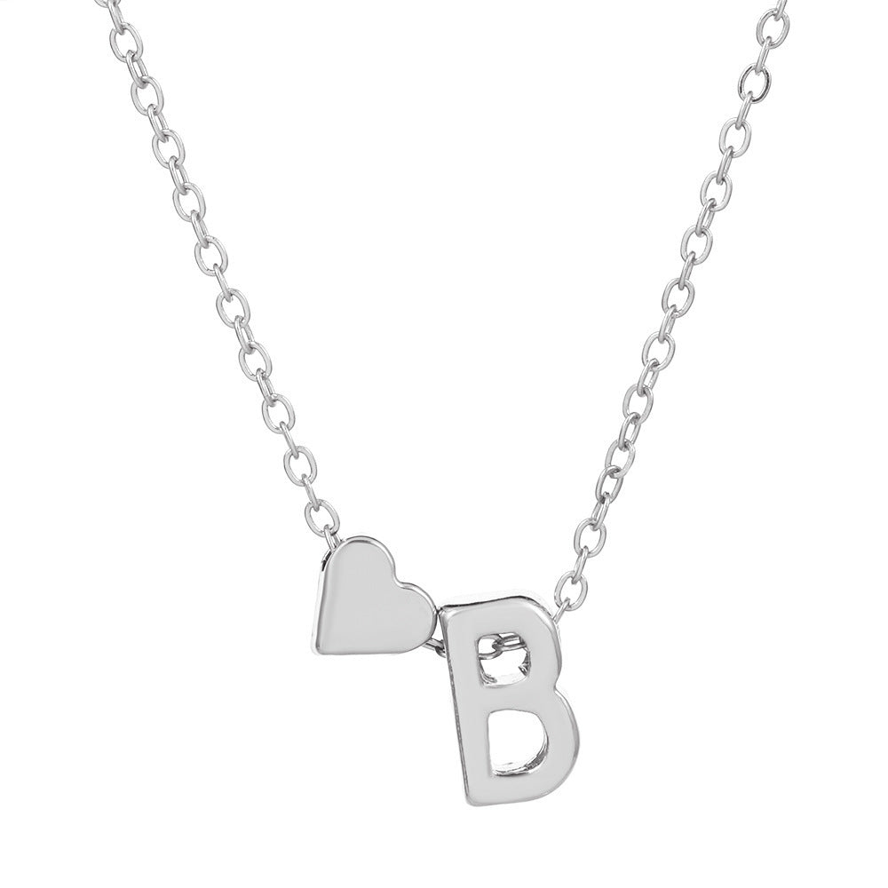🔥Last Day $9.99📿Tiny Initial Necklaces Heart Letter A-Z