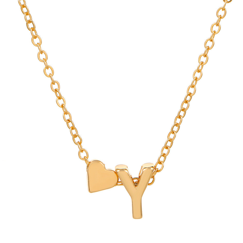 🔥Last Day $9.99📿Tiny Initial Necklaces Heart Letter A-Z