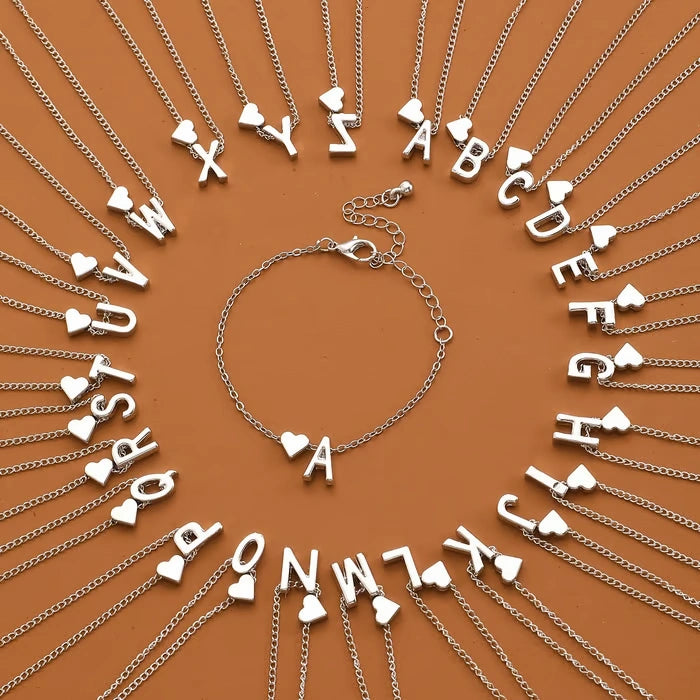 🔥Last Day $9.99📿Tiny Initial Necklaces Heart Letter A-Z