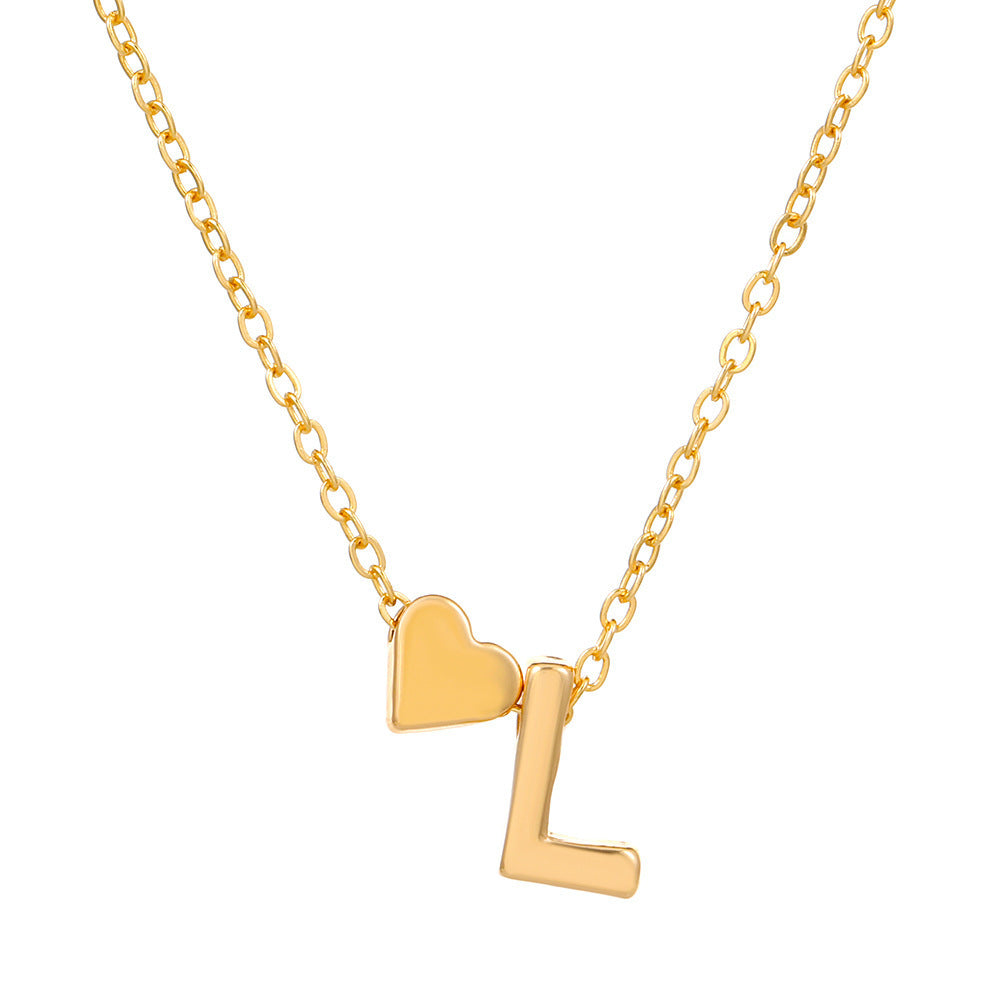 🔥Last Day $9.99📿Tiny Initial Necklaces Heart Letter A-Z