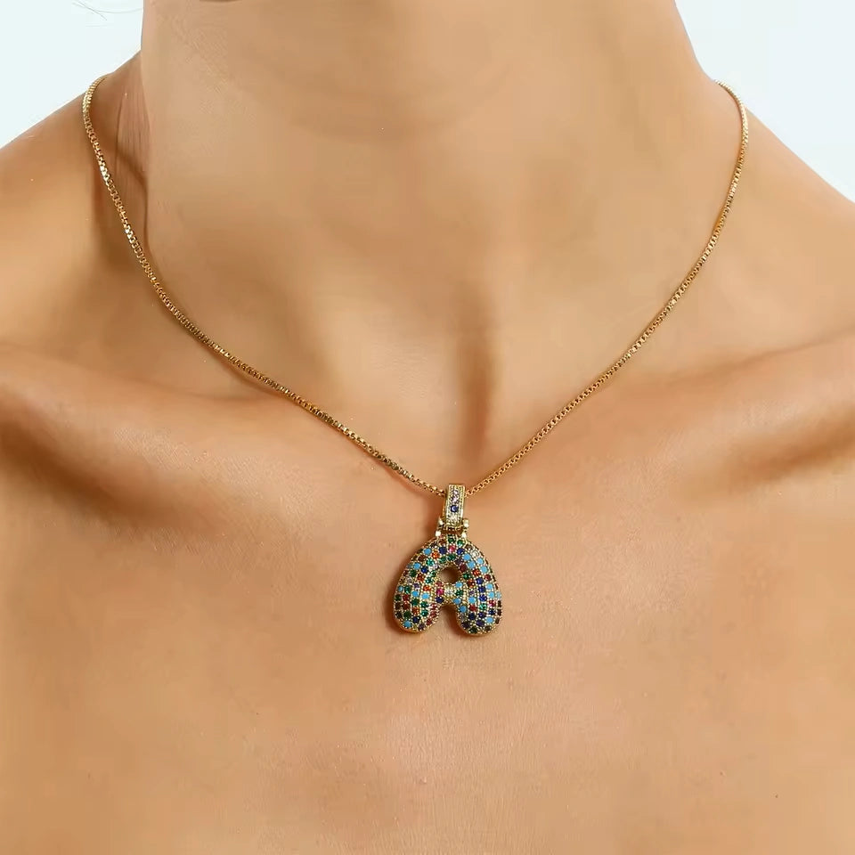 【LAST DAY 49% OFF】Bubble Letter Necklace