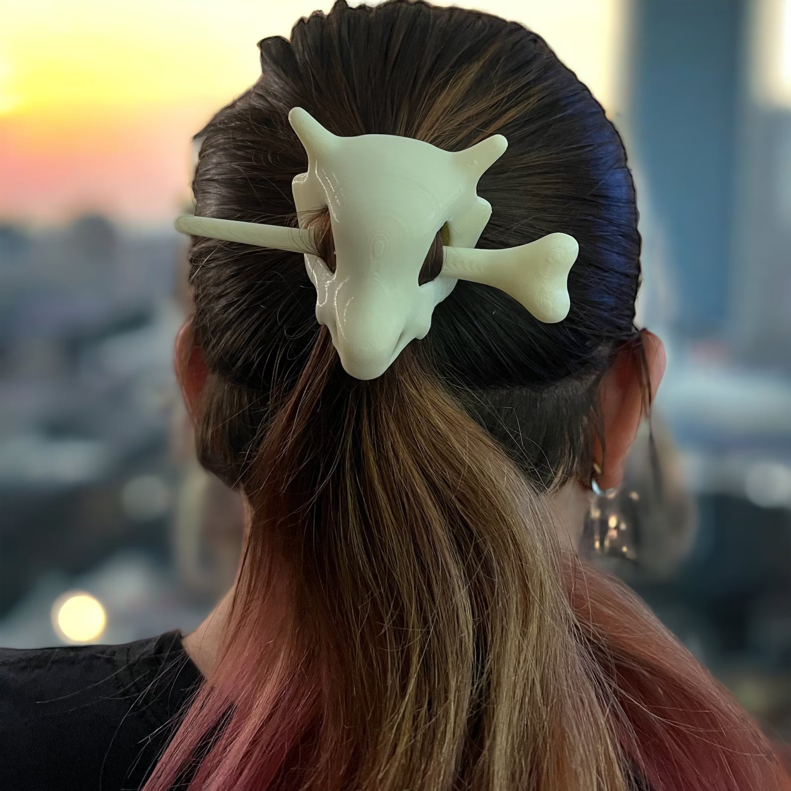 Cubone Skull Hair Accessory