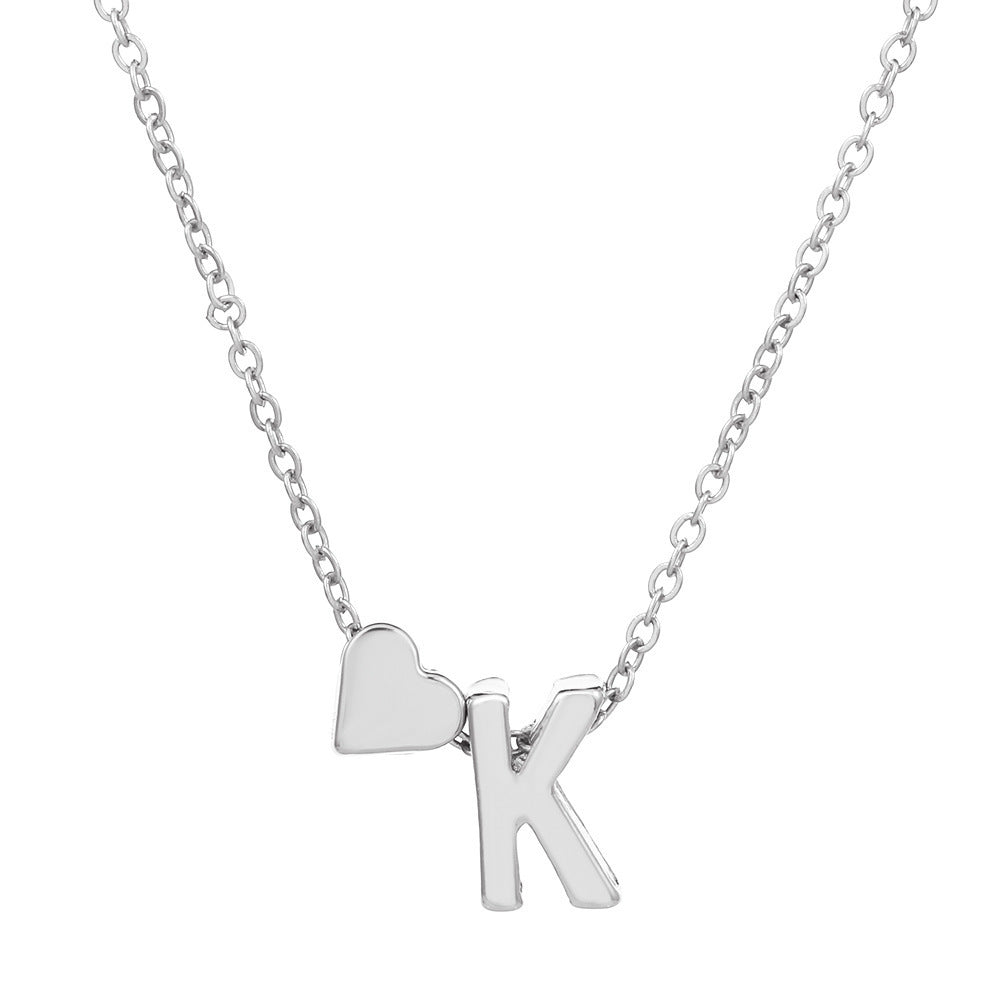 🔥Last Day $9.99📿Tiny Initial Necklaces Heart Letter A-Z