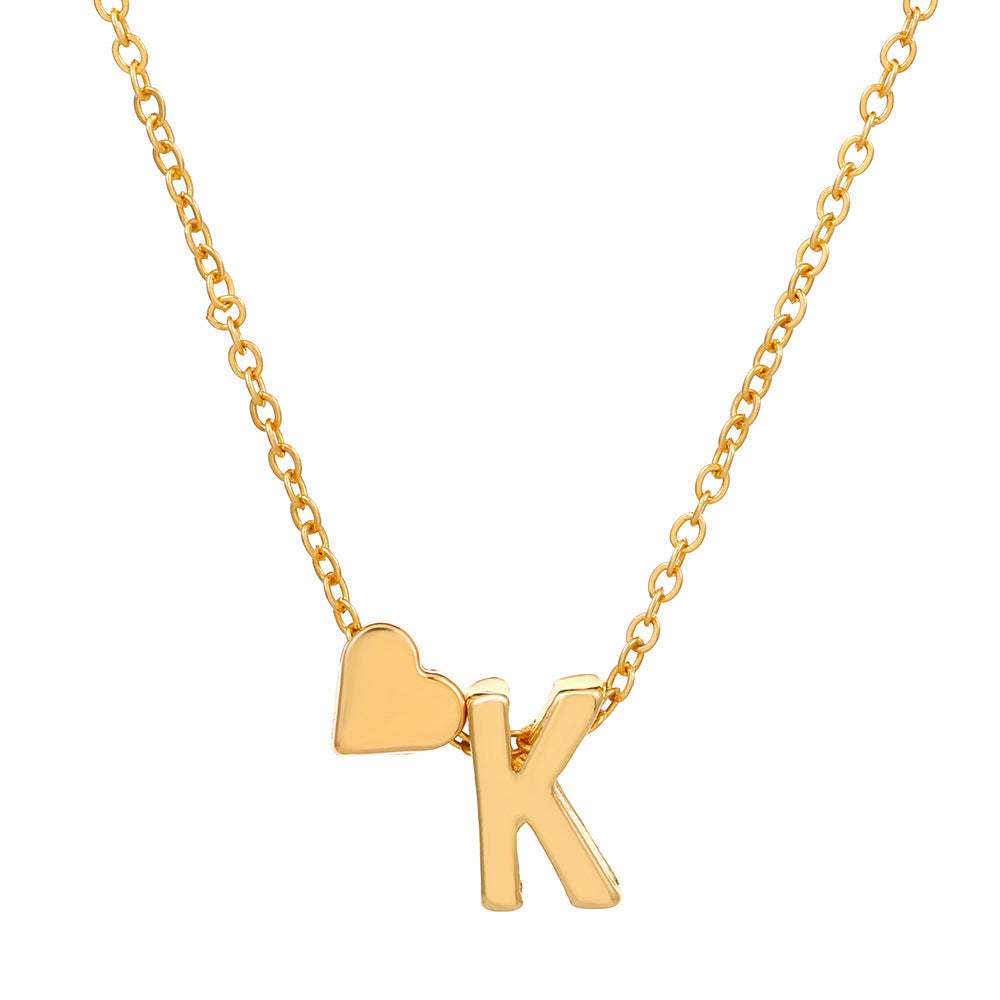🔥Last Day $9.99📿Tiny Initial Necklaces Heart Letter A-Z