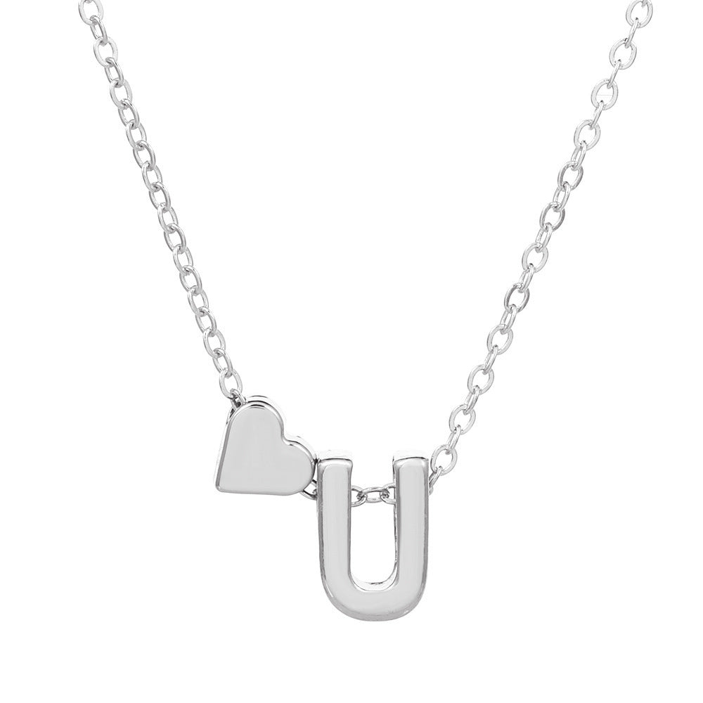 🔥Last Day $9.99📿Tiny Initial Necklaces Heart Letter A-Z