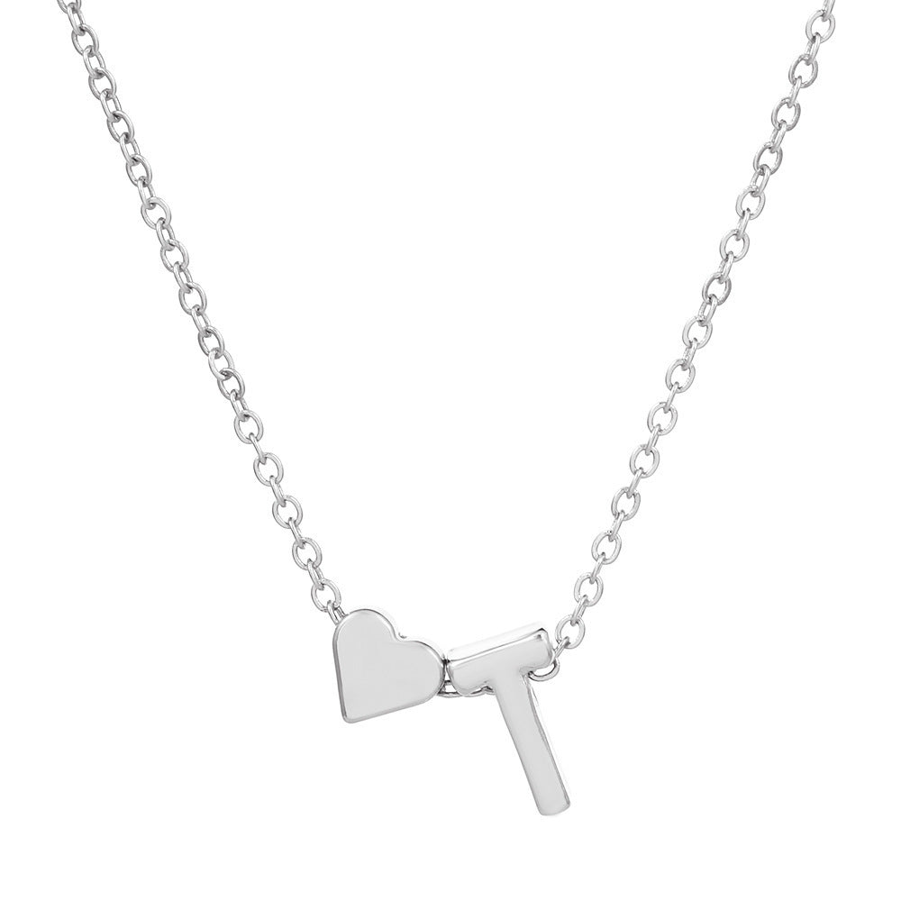 🔥Last Day $9.99📿Tiny Initial Necklaces Heart Letter A-Z