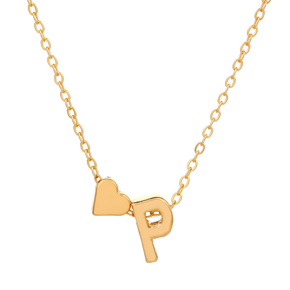 🔥Last Day $9.99📿Tiny Initial Necklaces Heart Letter A-Z
