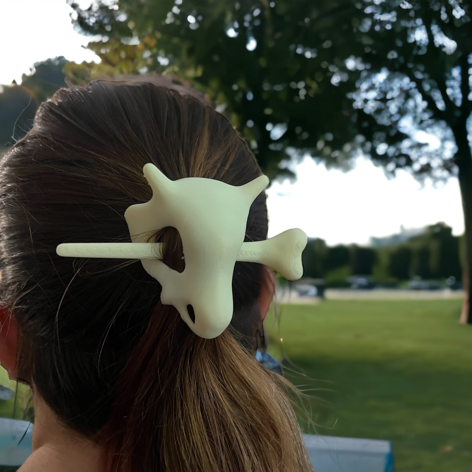 Cubone Skull Hair Accessory