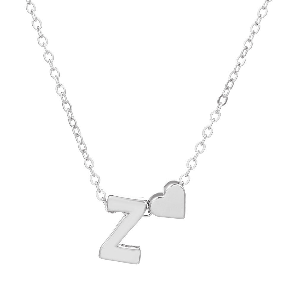 🔥Last Day $9.99📿Tiny Initial Necklaces Heart Letter A-Z