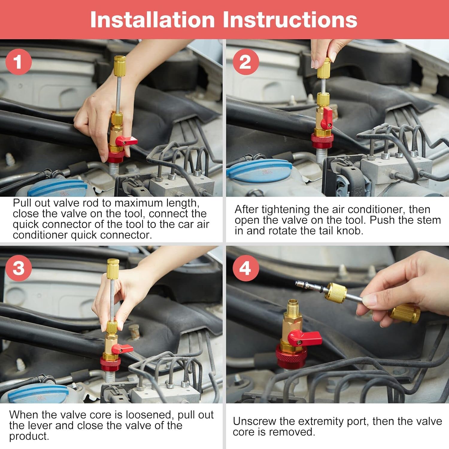 💥LAST DAY SALE 49% OFF💥-Auto AC Valve Core Remover Installer Tool