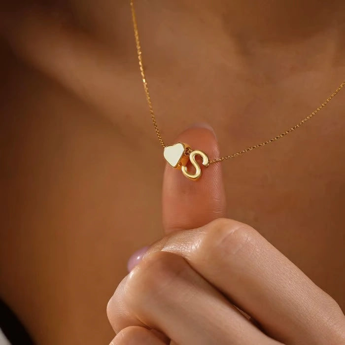 🔥Last Day $9.99📿Tiny Initial Necklaces Heart Letter A-Z