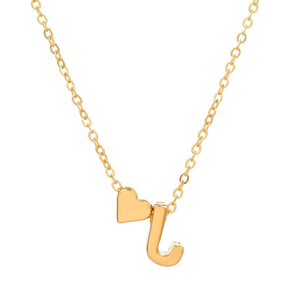 🔥Last Day $9.99📿Tiny Initial Necklaces Heart Letter A-Z