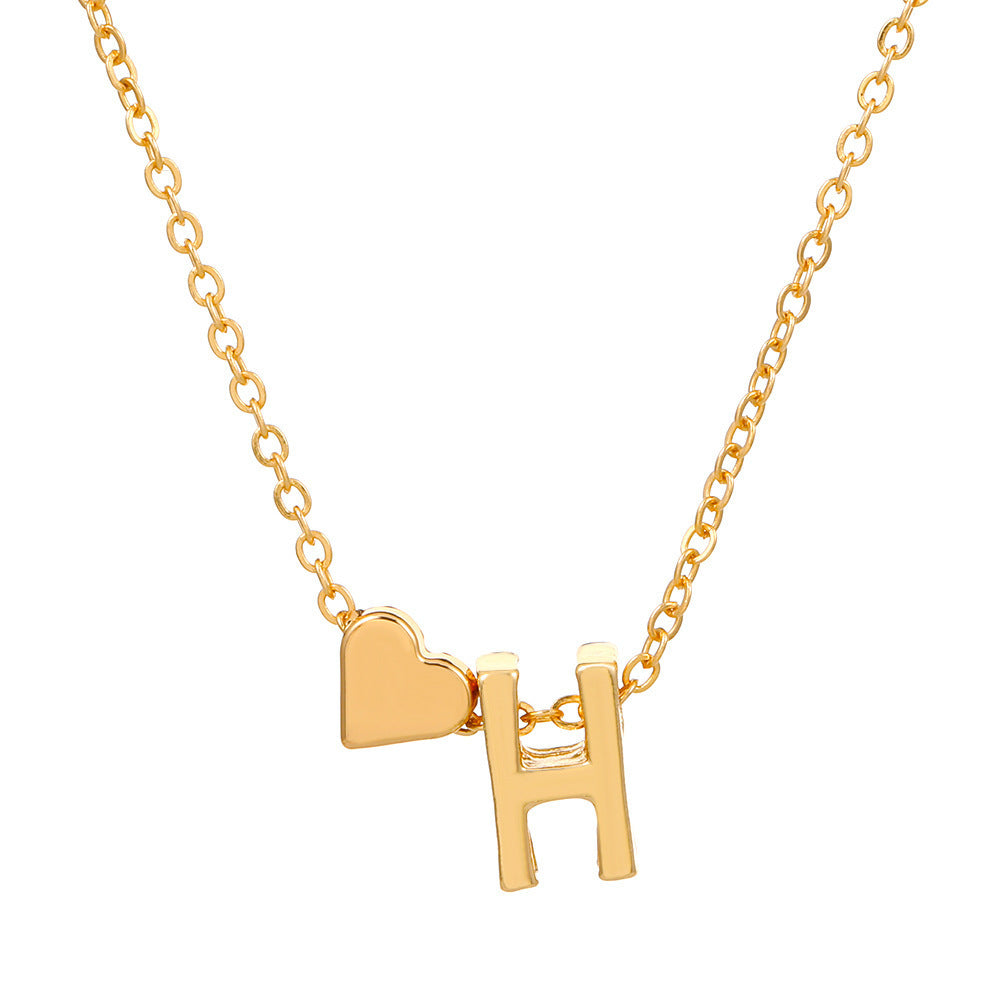 🔥Last Day $9.99📿Tiny Initial Necklaces Heart Letter A-Z
