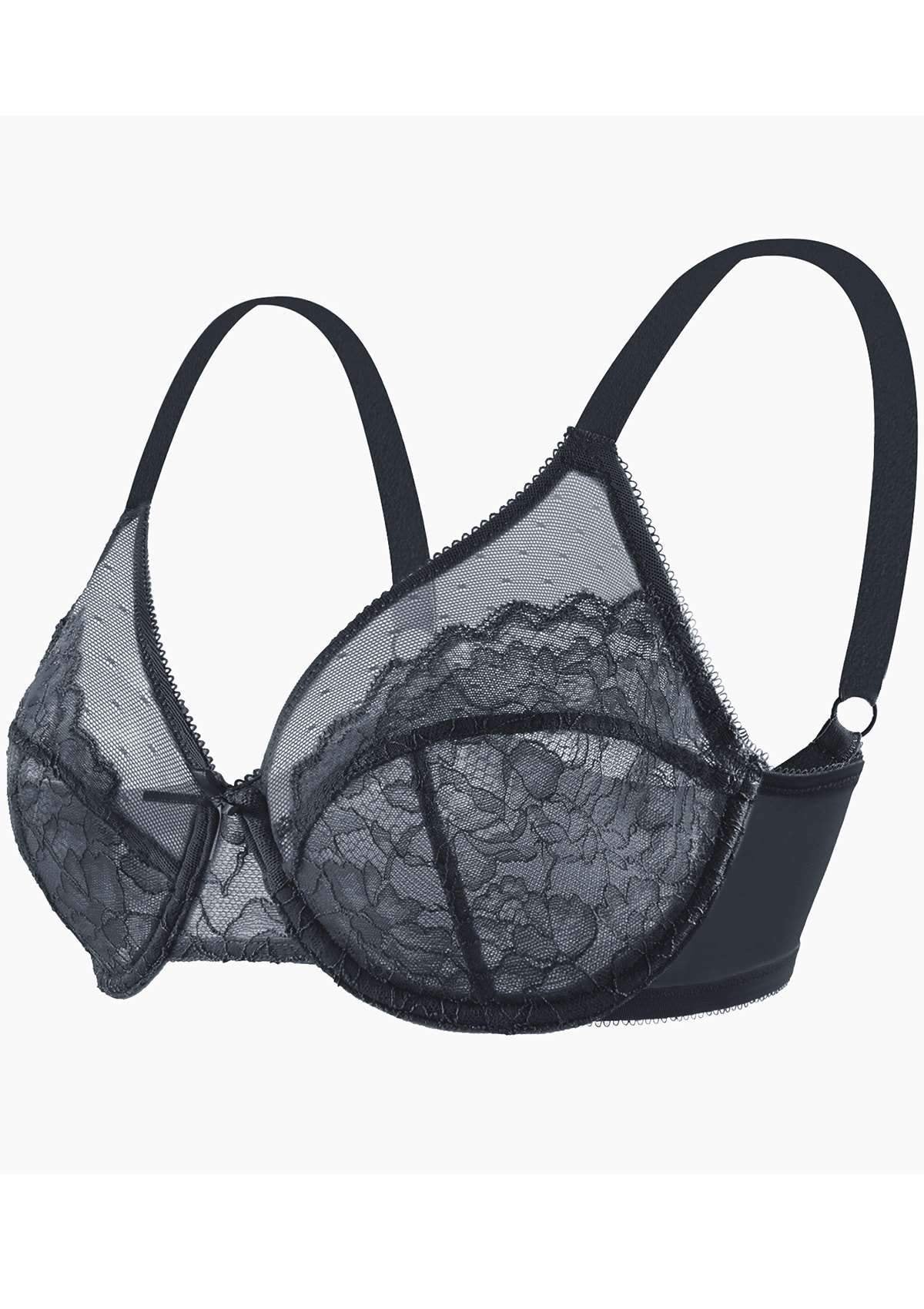 š„LAST DAY 49% OFFš„Minimizer Bra for Women - Plus Size Mermaid Scales Lace Bra Full Coverage for Heavy Breast