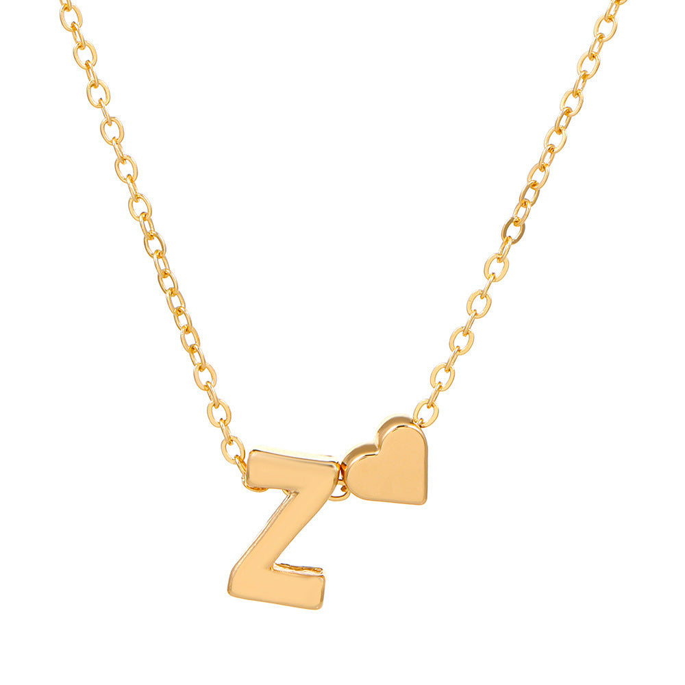 🔥Last Day $9.99📿Tiny Initial Necklaces Heart Letter A-Z