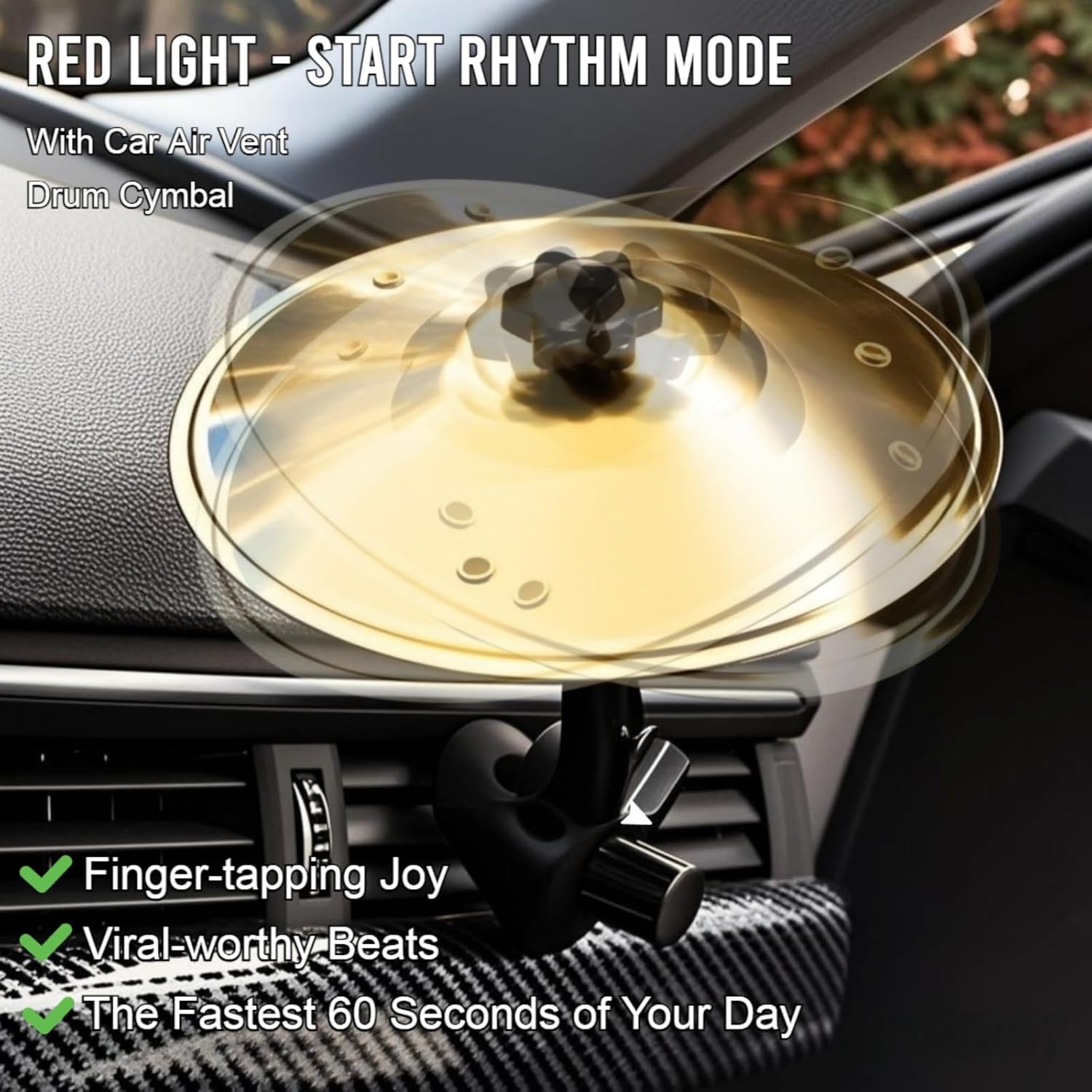 🔥Hot Sale -Car Mini Drum Cymbal