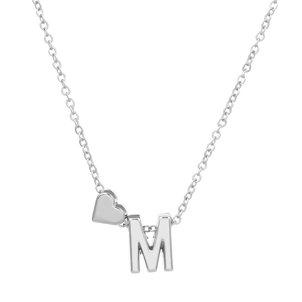 🔥Last Day $9.99📿Tiny Initial Necklaces Heart Letter A-Z