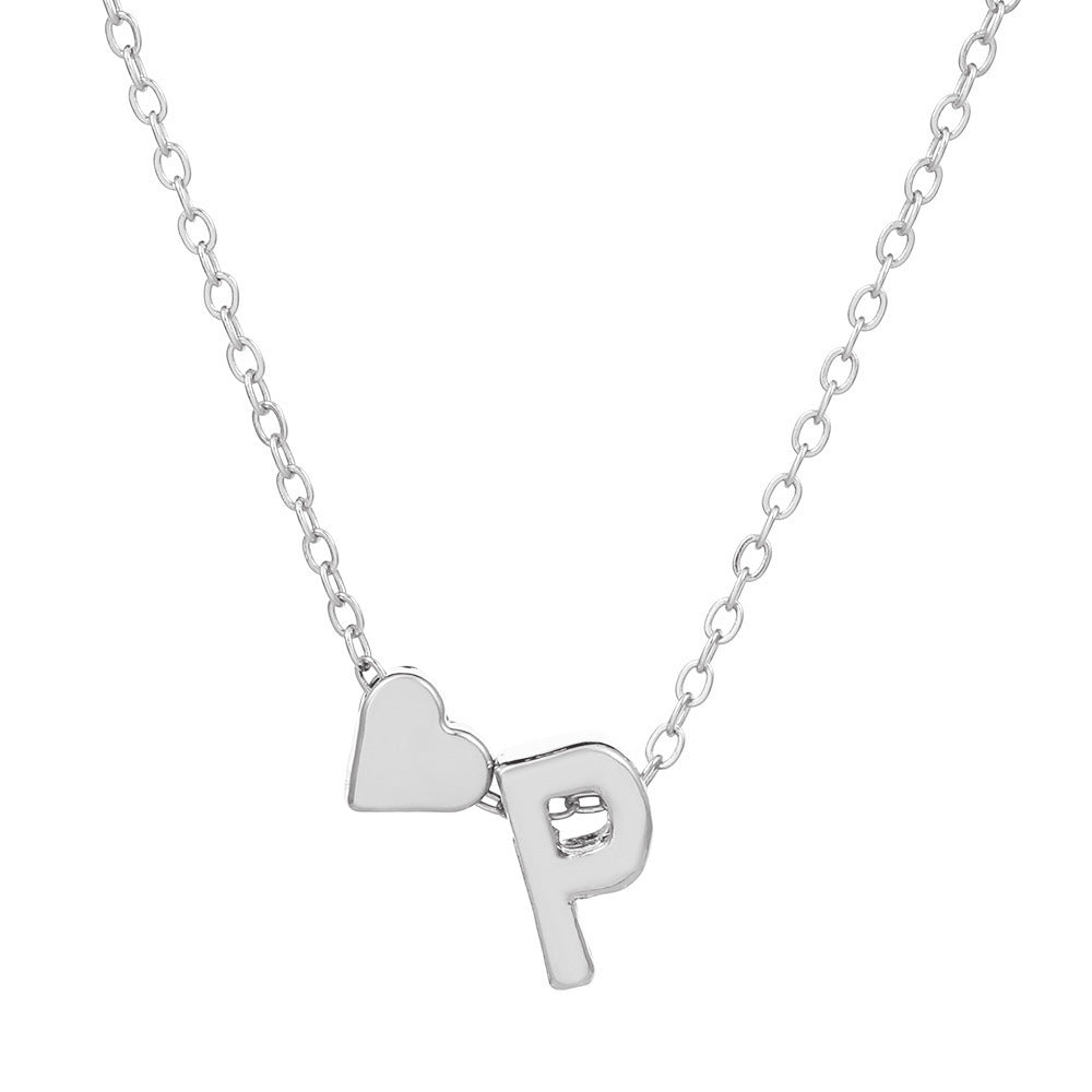 🔥Last Day $9.99📿Tiny Initial Necklaces Heart Letter A-Z