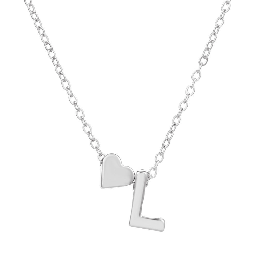 🔥Last Day $9.99📿Tiny Initial Necklaces Heart Letter A-Z