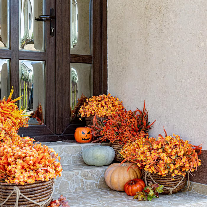 Upgraded High-grade Material🎃🎃Rainproof Lifelike Artificial Flowers With UV-Shield Coating