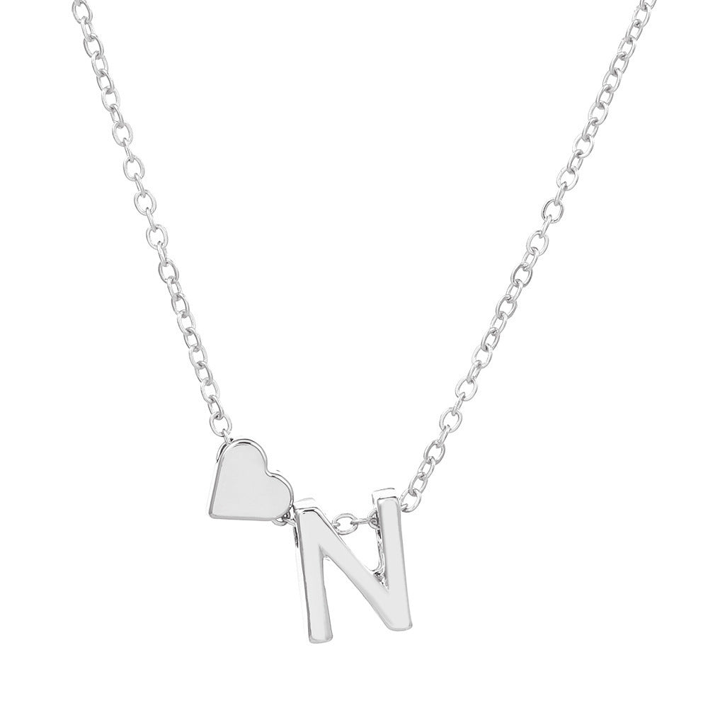 🔥Last Day $9.99📿Tiny Initial Necklaces Heart Letter A-Z