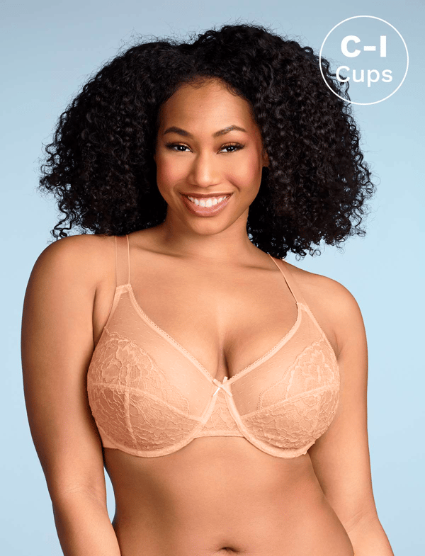 š„LAST DAY 49% OFFš„Minimizer Bra for Women - Plus Size Mermaid Scales Lace Bra Full Coverage for Heavy Breast