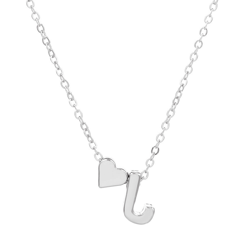 🔥Last Day $9.99📿Tiny Initial Necklaces Heart Letter A-Z