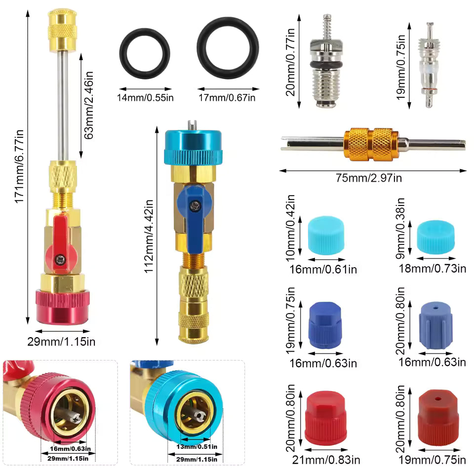 💥LAST DAY SALE 49% OFF💥-Auto AC Valve Core Remover Installer Tool