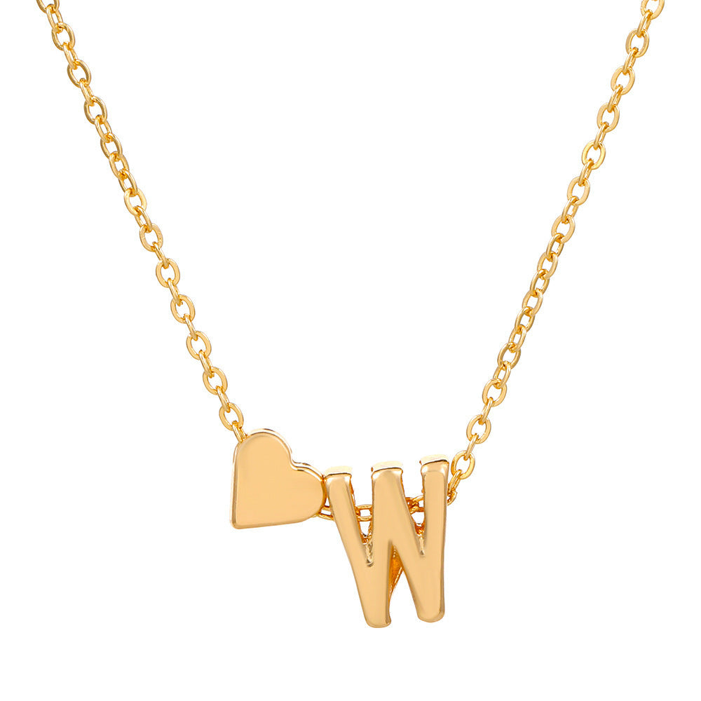 🔥Last Day $9.99📿Tiny Initial Necklaces Heart Letter A-Z