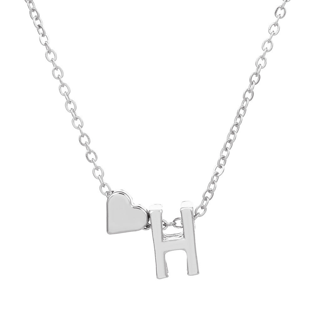 🔥Last Day $9.99📿Tiny Initial Necklaces Heart Letter A-Z