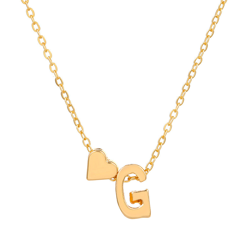 🔥Last Day $9.99📿Tiny Initial Necklaces Heart Letter A-Z
