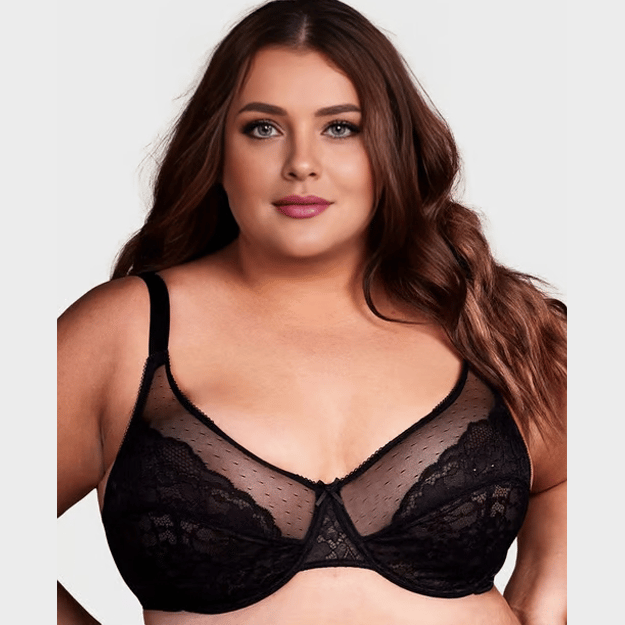 š„LAST DAY 49% OFFš„Minimizer Bra for Women - Plus Size Mermaid Scales Lace Bra Full Coverage for Heavy Breast