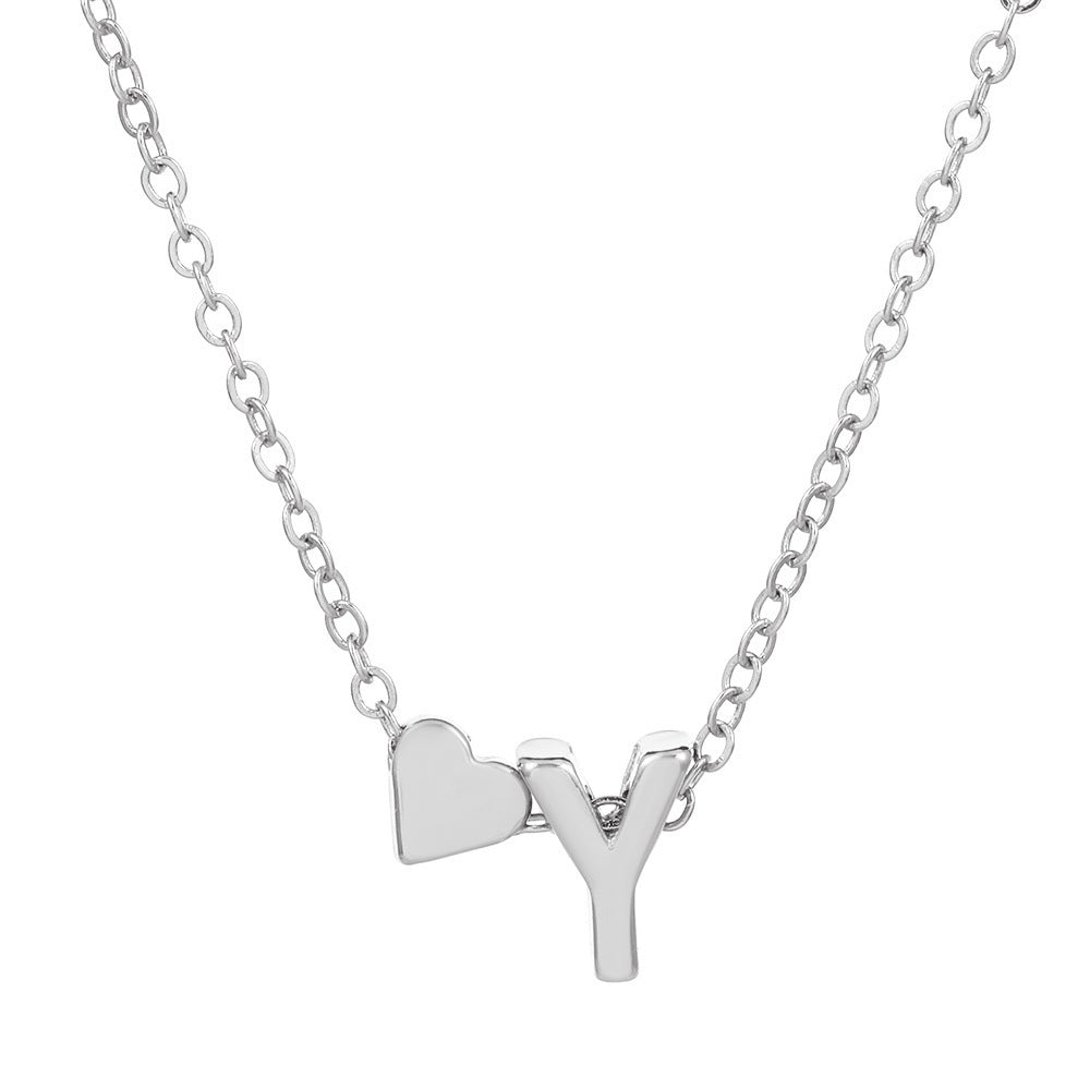 🔥Last Day $9.99📿Tiny Initial Necklaces Heart Letter A-Z