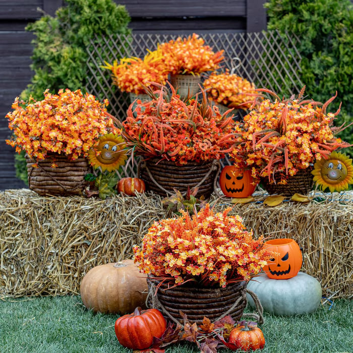 Upgraded High-grade Material🎃🎃Rainproof Lifelike Artificial Flowers With UV-Shield Coating