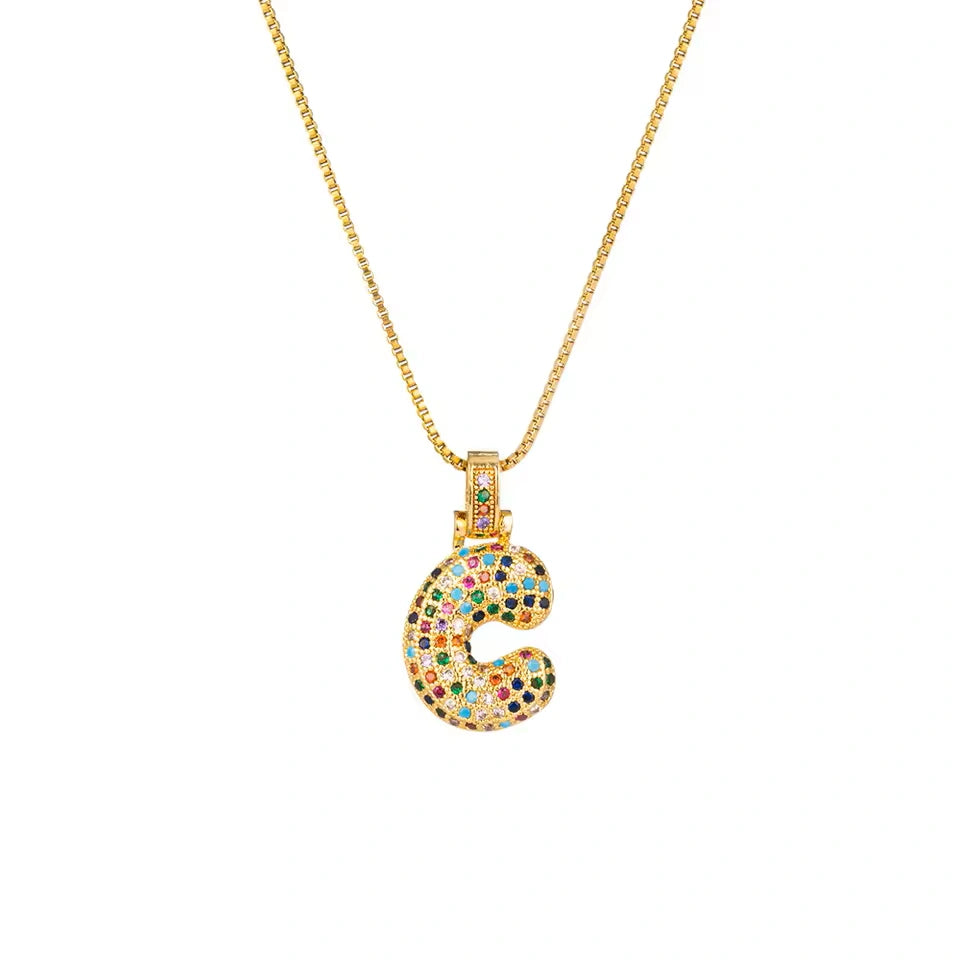 【LAST DAY 49% OFF】Bubble Letter Necklace