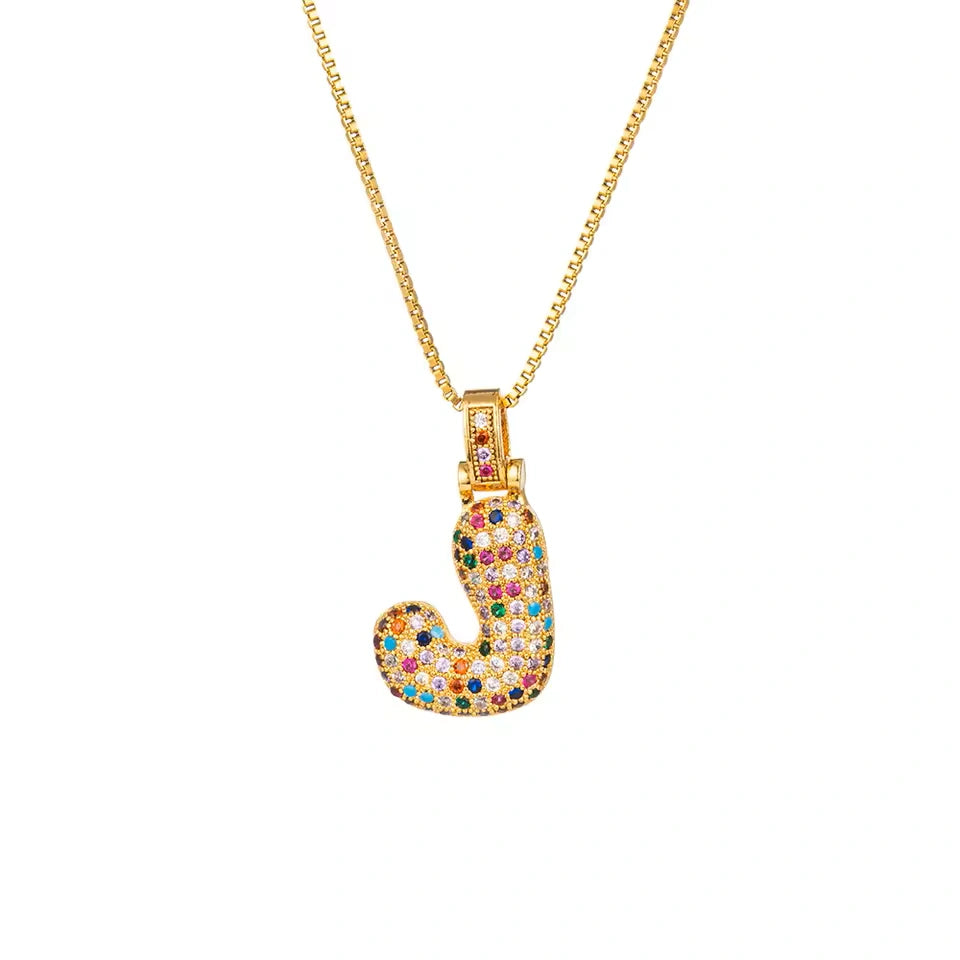【LAST DAY 49% OFF】Bubble Letter Necklace