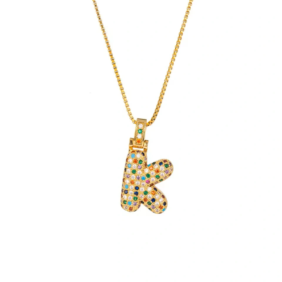【LAST DAY 49% OFF】Bubble Letter Necklace