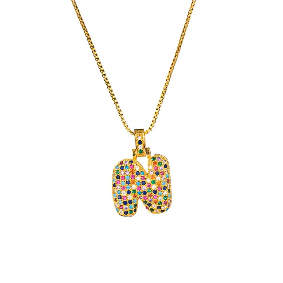 【LAST DAY 49% OFF】Bubble Letter Necklace