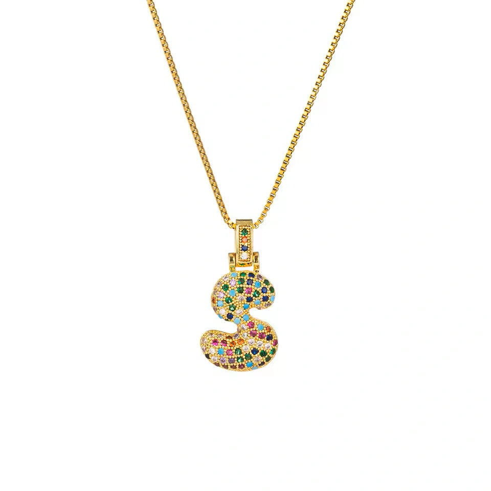 【LAST DAY 49% OFF】Bubble Letter Necklace