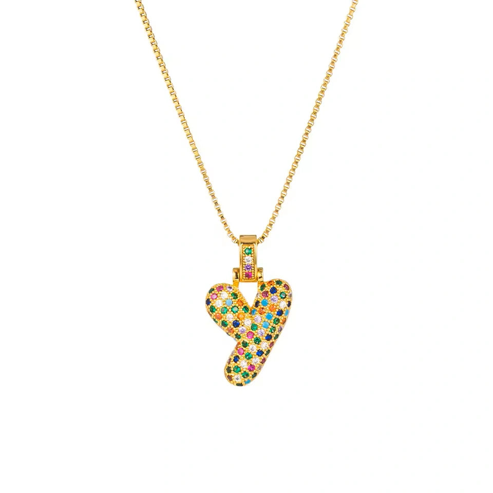 【LAST DAY 49% OFF】Bubble Letter Necklace