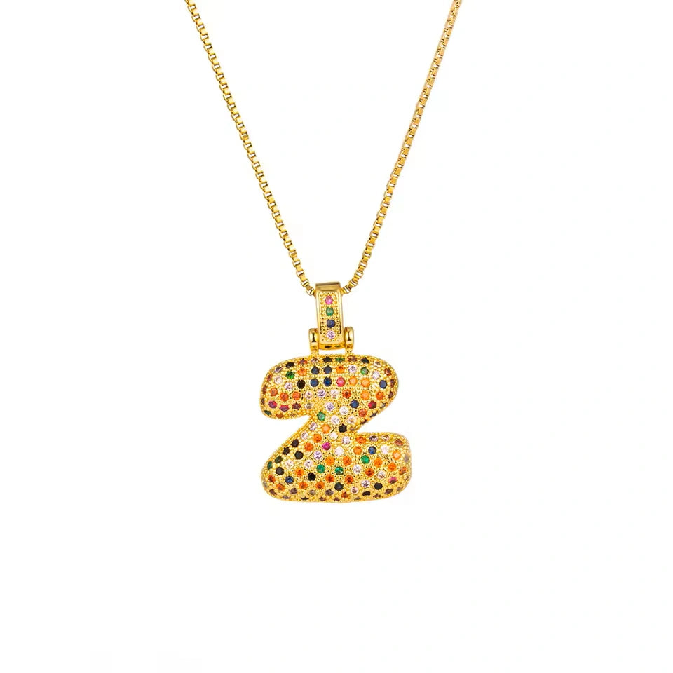【LAST DAY 49% OFF】Bubble Letter Necklace