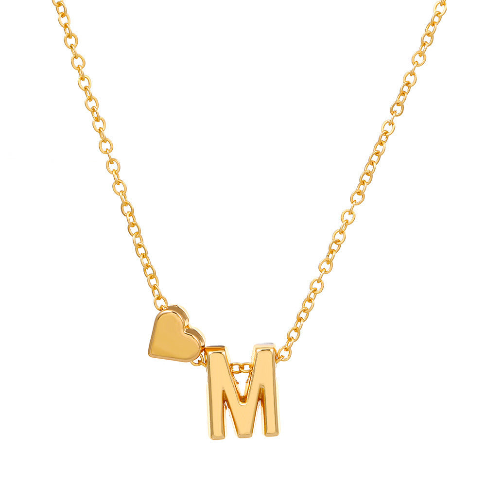 🔥Last Day $9.99📿Tiny Initial Necklaces Heart Letter A-Z