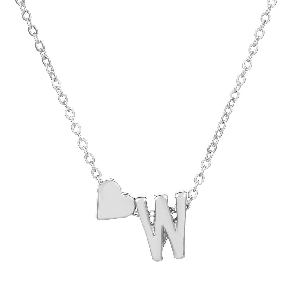 🔥Last Day $9.99📿Tiny Initial Necklaces Heart Letter A-Z
