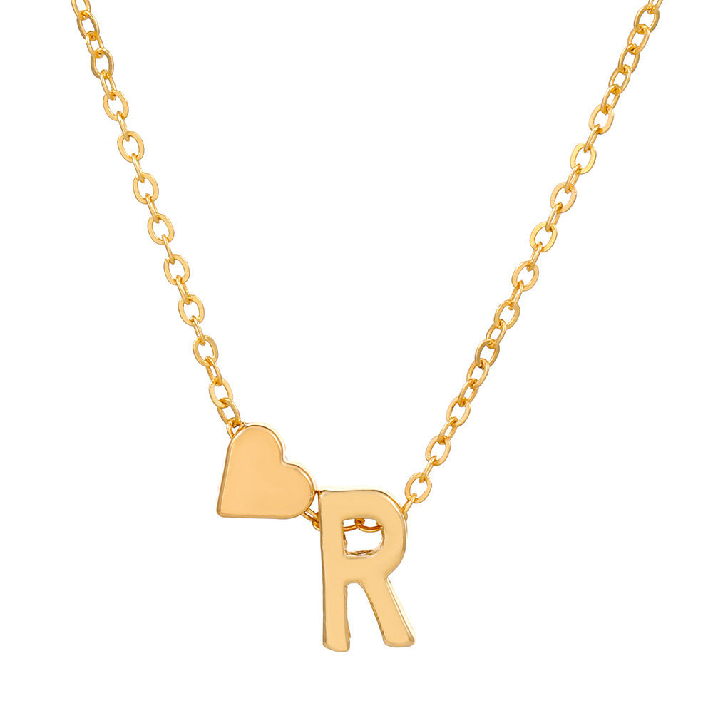 🔥Last Day $9.99📿Tiny Initial Necklaces Heart Letter A-Z