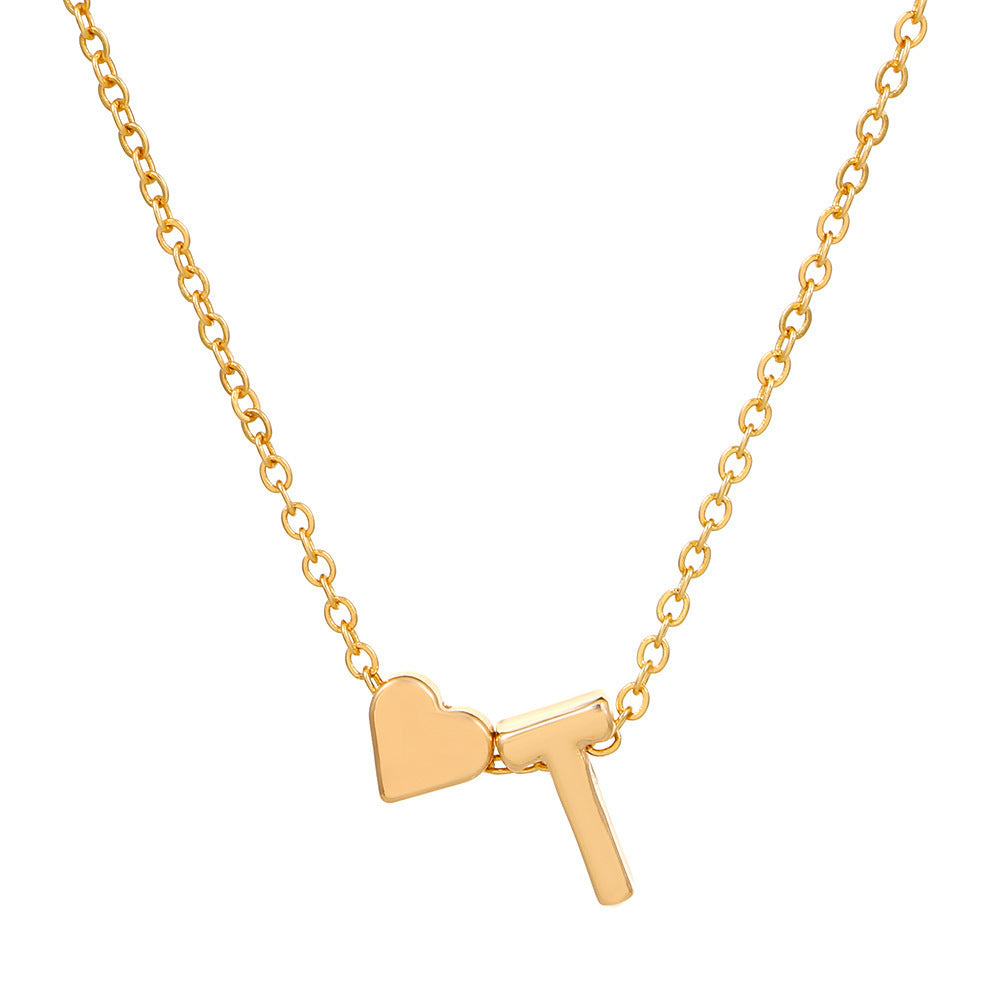 🔥Last Day $9.99📿Tiny Initial Necklaces Heart Letter A-Z
