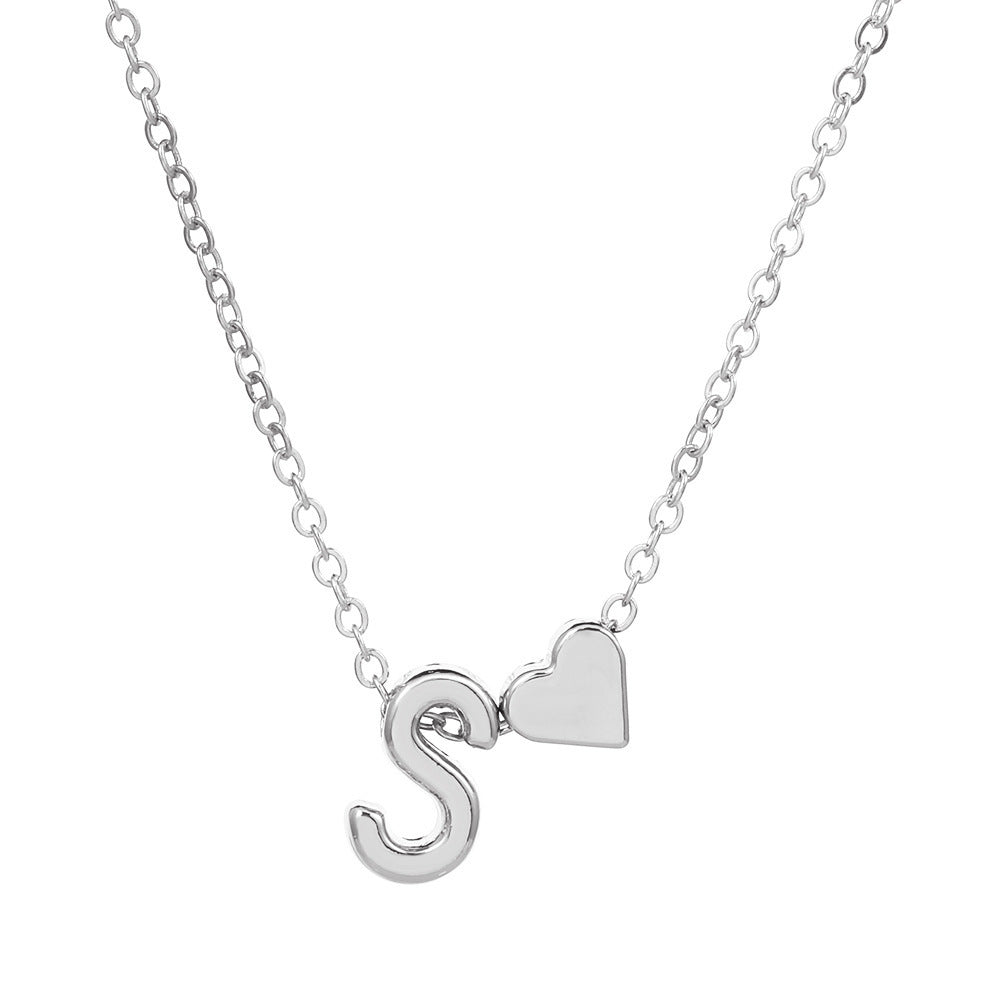 🔥Last Day $9.99📿Tiny Initial Necklaces Heart Letter A-Z