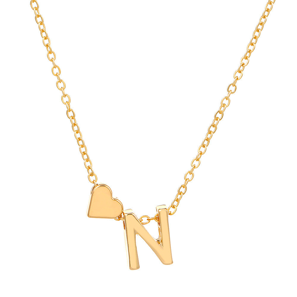 🔥Last Day $9.99📿Tiny Initial Necklaces Heart Letter A-Z