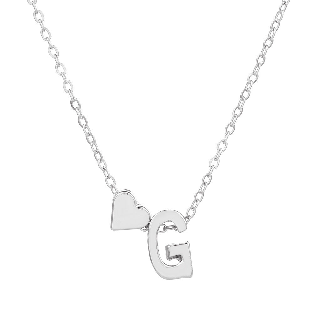 🔥Last Day $9.99📿Tiny Initial Necklaces Heart Letter A-Z