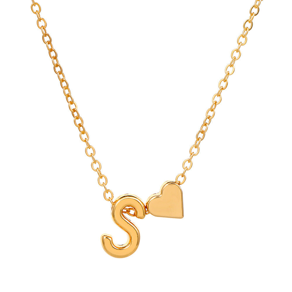 🔥Last Day $9.99📿Tiny Initial Necklaces Heart Letter A-Z